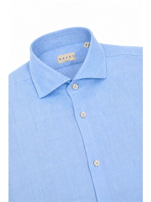 Camicia in lino Azzurro Xacus | 11297 722ML003